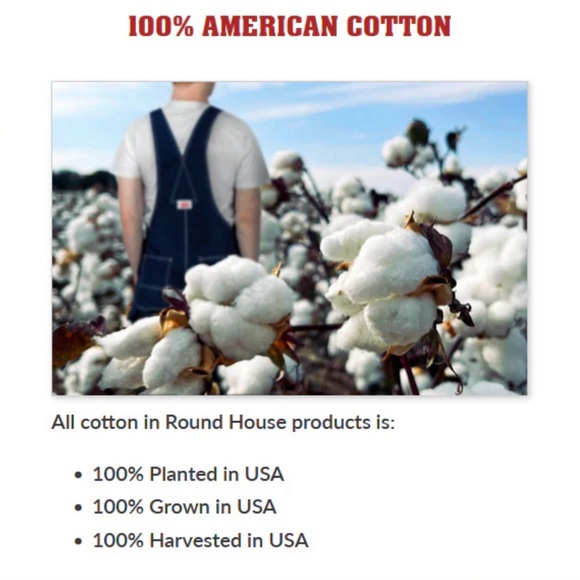 NEW Round House Denim Bib Overalls Men’s Size 50x34 100% Cotton Made in USA - Picture 13 of 13